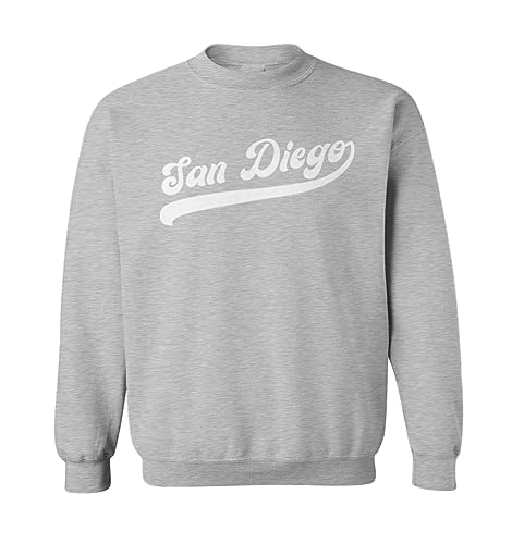 San Diego - Baseball Jersey Style Toddler Fleece Crewneck Sweater