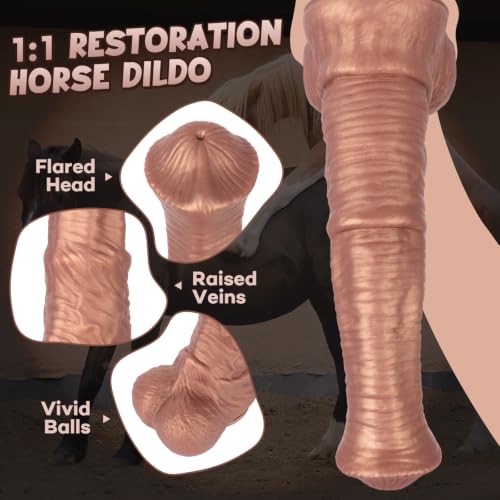 16 Inch Horse Cock Silicone Dildo with Suction Cup for Fantasy Play - Image 2