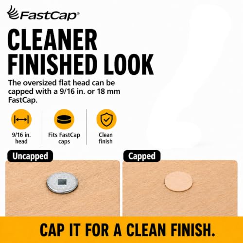 FastCap Tornillos para madera PowerHead, 2.5", cuadradillo #2, paquete de 150 miniatura 5