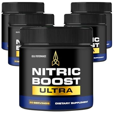 Nitric Boost Ultra Purple Powder, Nitric Boost Ultra for Men Official Formula to Support Energy Levels - Maximum Strength, Nitric Booster Ultra BCAA, NitricBoost Ultra Powder Support Reviews (5 Pack)