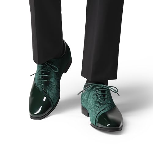 Image of Bruno Marc Men's Dress Tuxedo Patent Formal Oxford