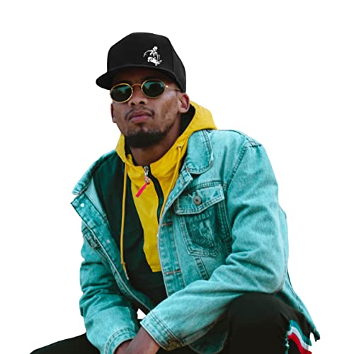 Skull Hat Skeleton Hand Skateboard Flat Bill Hats For Men Snap Backpack Mens Hats Snapback Adjustable Baseball Cap For Teens Boys Hip Hop Outdoor Sports #TOP2