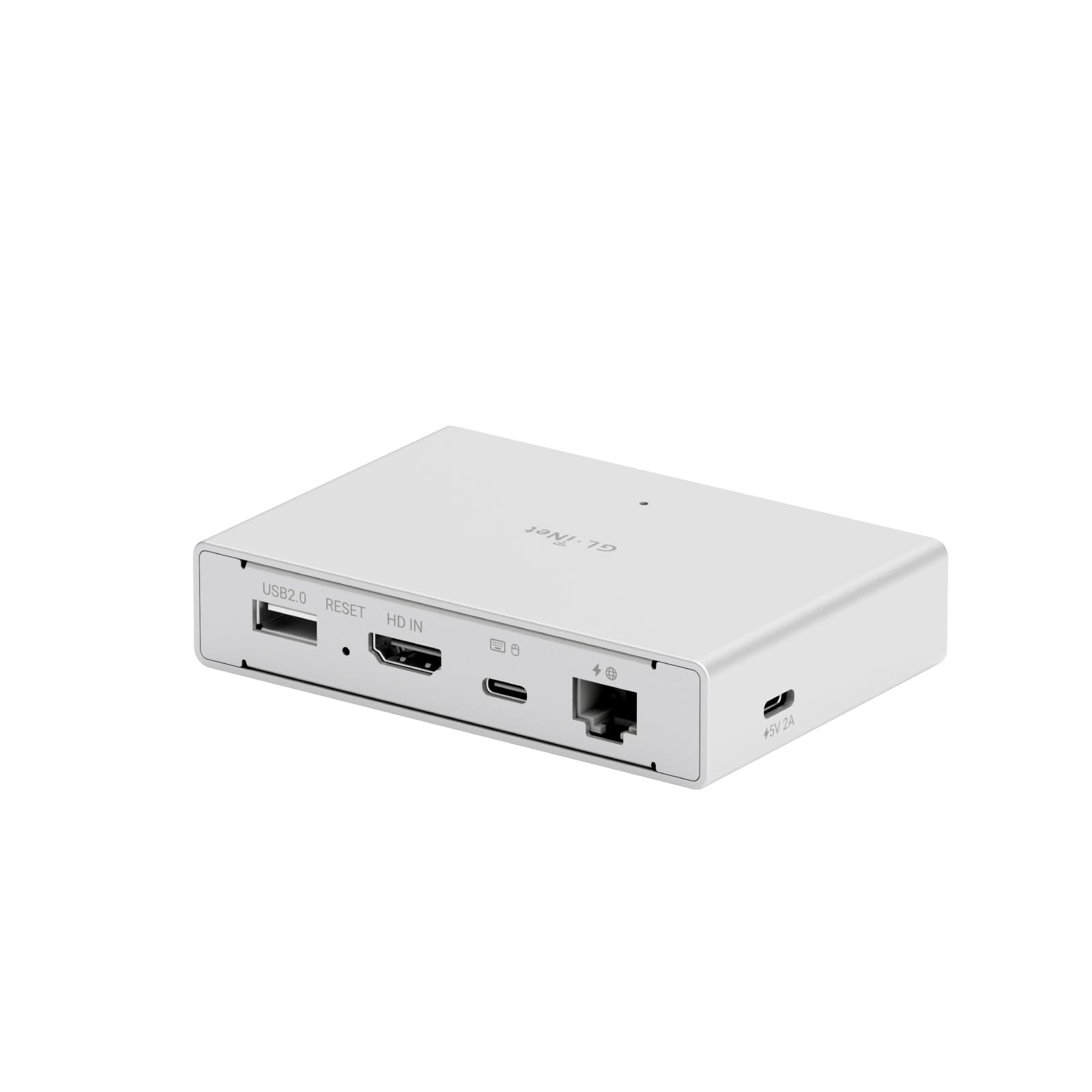 GL.iNet Comet PoE (GL-RM1PE) Controllo KVM remoto su Internet - Opzione doppia alimentazione PoE/Type-C 4K@30Hz, supporto EMMC Tailscale da 32 GB per PC Server Accesso remoto Gestione