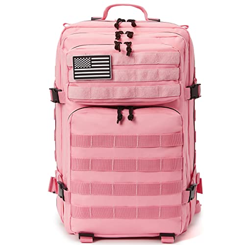 Image of QT&QY 45L Military Tactical Backpacks Molle Army Assault Pack 3 Day Bug Out Bag Hiking Treeking Rucksack