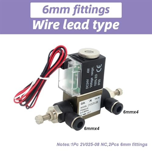 Électrovanne 2V025-08 24V commande pneumatique normalement fermée 1/4 - 3