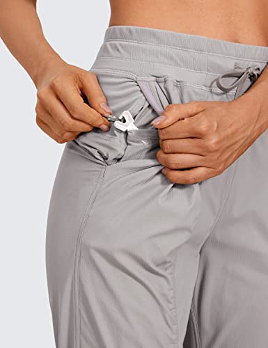 Image of CRZ YOGA Ease Line Joggers 26 inch /28.5 inch /30.5 inch | Casual, Lightweight, Ruched Design, Pockets, for Women