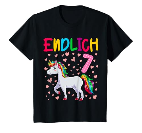 7. Geburtstag T-Shirt Mit Dino - 'Bääm!!! Ich Bin Endlich 7 Jahre'