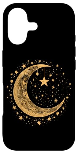 Galaxy Night Sky Moon Lunar Stars Love X}zP[X iPhone 17 p