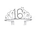 Produktbild Frcolor Herzlichen Glückwunsch zum Geburtstag 16. Silberne Kristall Tiara Krone