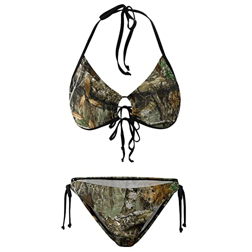Bagea-Ka Autumn Hunting Tree Camo Pattern Women's Bikini Sets Sexy Plus Size 2 Piece Swimsuit Swimwear Bathing Suits4