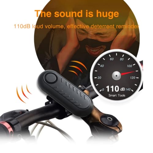 Image of 110dB Loud Anti Theft Vibration Sensor Alarm Systems for Electric Bike Motorcycle Golf Car Trailer Mailbox Garage Door Waterproof Home Security Bike Accessories Bike Alarm with Remote(4 Pack)