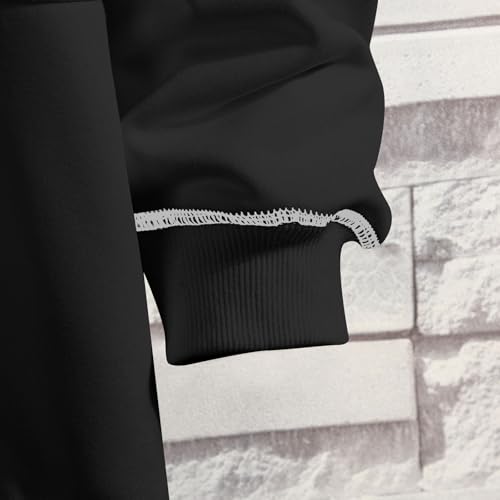 Hoodies for Men Fall Winter 2025 Trendy Pullover Sweatshirt Long Sleeve Oversized Crewneck Jacket with Pockets3