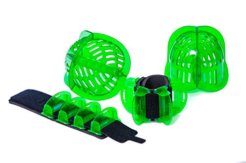 Image of Total Body Pool Weights for Water Exercise Bundle, Polycarbonate Upper Body Bells & Padded Lower Body Fins, Aqua Therapy, Pool Exercise, Water Aerobics, Color Indicate Resistance Level