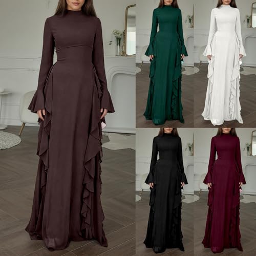 Robe maxi fluide à volants style médiéval et gothique chic - 2