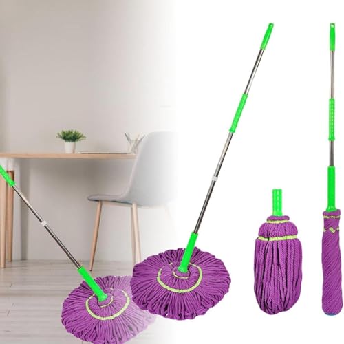 Balai Twist Ultra Absorbante 360 | Serpillère Rotative Facile À Essorer | Balai Serpillère Télescopique Automatique Rotatif | Serpillière Télescopique De Sol pour Cuisine, Salon, Chambre