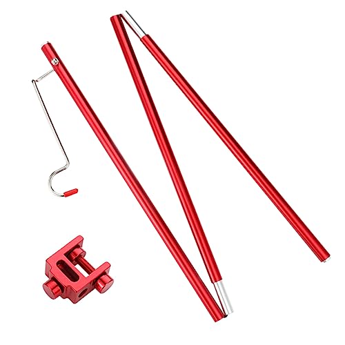 SUPVOX Folding Camping Table Light Pole Aluminum Lamp Stand for Outdoor Lanterns for Camping