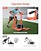 VEVOR Weight Sled, Fitness Training Pull Push Running Sled, Fitness Workout Sled Push Gym Equipment, Adjustable Height Handle, Compatible 1/2 in Weight Plates, Orange, Football Sleds and Chutes