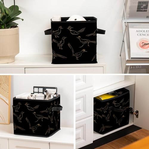 Boîte de rangement pliable pour chambre à coucher et placard motif Line Art moderne - 6