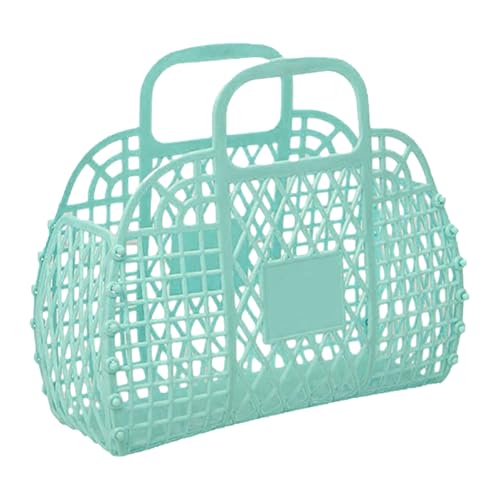 Jelly Bag - Bolsos de playa, reutilizables, accesorio de para mujeres, niños, niñas, conciertos, bodas, eventos en la playa al aire libre, Blue, Refer to description