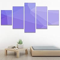 SIGNWIN 5 Panel Canvas Wall Art Modern Art Contemporary Dramatic Geometric Mixed Media Multicolor Patterns for Home Decorations Ready to Hang - 60