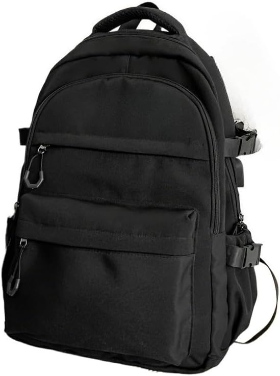 Women's Solid Color Backpack, Large Capacity Lightweight for Travel, Commute, Laptop & Vacation Use (white)