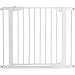 Munchkin Auto Close Pressure Mounted Baby Gate for Stairs, Hallways and Doors, Walk Through with Door, Metal, White , 37.8 Inch (Pack of 1)