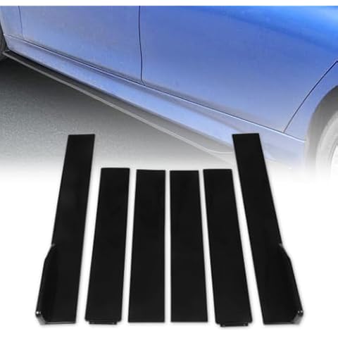Jopwkuin Black High Toughness Car Side Skirts Cover