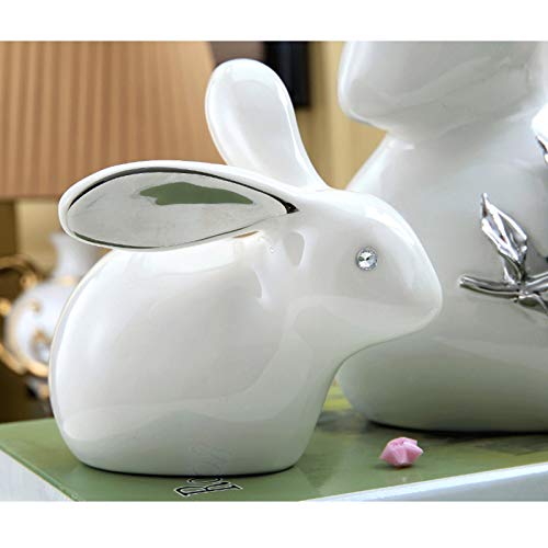 Ornement de collection lapin en céramique pour cadeau de maison - 4