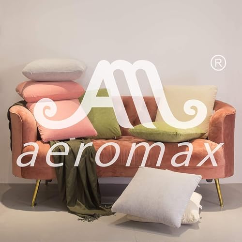 Image of AM AEROMAX 18x18 Inch Memory Foam Pillow Insert, Firm & Fluffy Square Throw Pillow for Couch and Bed, Premium Decorative Stuffer, Heavy Duty & Non-Flattening