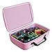Hermitshell Travel Case for Magformers Basic Set Magnetic Building Blocks 30 Pieces / 62 Pieces.Fits up to 100 Pieces (Pink)