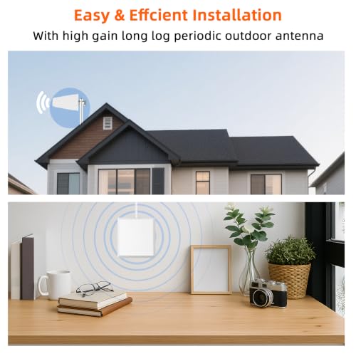 Image of Cell Phone Booster for Home,Up to 5500Sq Ft,Cell Phone Signal Booster for Band 5 /12 /13 /17. Boost 5G 4G Data for All U.S. Carriers FCC Approved