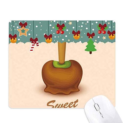 Tapis de souris de Noël marron vert caoutchouc antidérapant