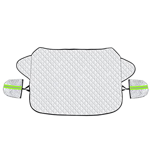 Preisvergleich Produktbild Auto Windschutzscheiben Abdeckung, Eisschutz Frontscheibenabdeckung, Frontscheibenabdeckung Auto Sonnenschutz, Gelten gegen Sonne, Staub, Schnee, EIS, Frost(Silber)