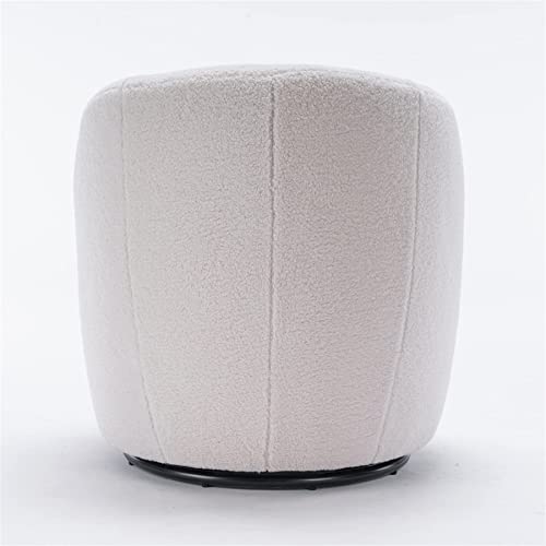 Sillón giratorio peluche blanco moderno miniatura 5