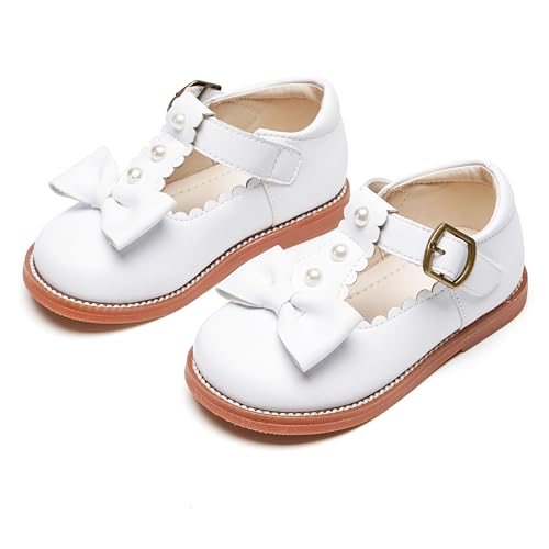 Image of PHIRAMIN Toddler Girl Mary Jane Dress Shoes-Little Girl School Uniform Shoes for Wedding Party