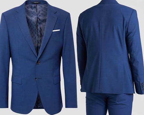 Mens Suits Slim Fit 2 Piece Wedding Prom Tuxedo Classic Blazer Jacket Pants Set2