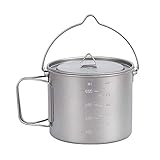 titan topf 2l Titantopf ist superleicht, stark und korrosionsbeständig. Titanmaterial hinterlässt keinen metallischen Geruch oder Geschmack.
