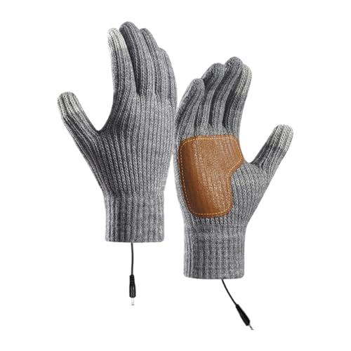 Guantes calefactables recargables para pantalla táctil, guantes de invierno con 3 ajustes de temperatura, para correr, clima frío, esquí, trabajo, ciclismo, motocicleta, camping, conducción, barbacoa
