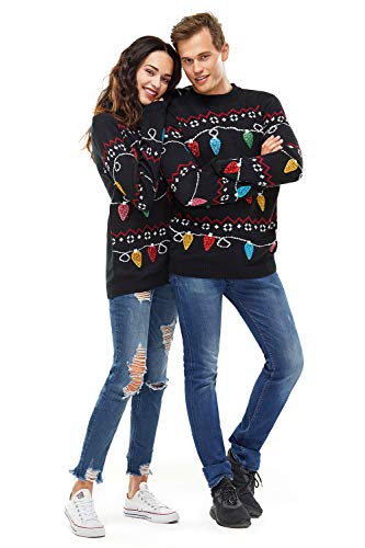 Men`s Ugly Christmas Sweater Unisex Women`s Funny Novelty Santa Pullover for Party 21018-ma M4