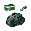 Bosch Cordless Robot Lawn Mower VISIMOW18V-100 (For Lawns up to 100 m², Cutting Width: 16 cm, Height of Cut: 20-60 mm, incl Battery and Charger)