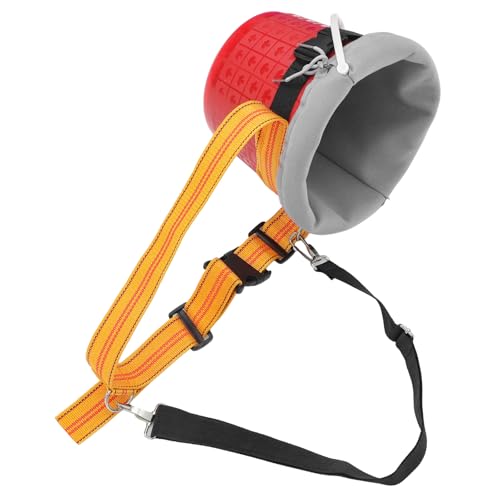 Beavorty Panier pour Cueillir Fruits avec Doublure Protectrice et Sangle Réglable en Nylon Rouge, Outil Pratique Récolte de Petites Baies et Tomates Cerises Jardin