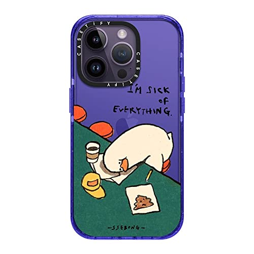 Coque iPhone 14 Pro CASETiFY SSEBONG Violet Peri coque de protection antichoc