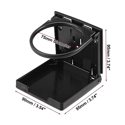 Portavasos Plegable Negro Universal para Coche 2 Pzas miniatura 5