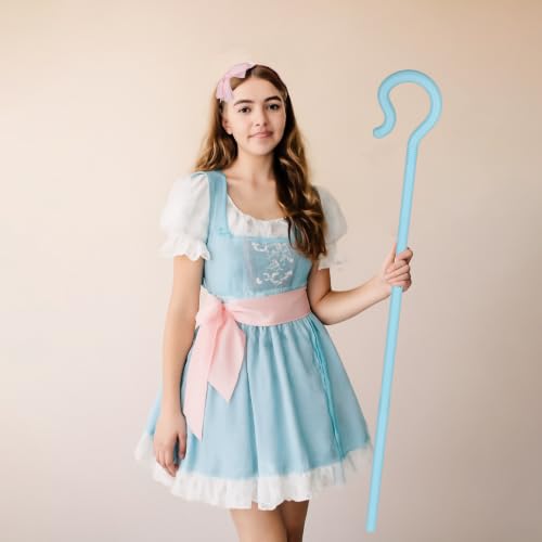 Luhiew Halloween Blue Hook Canes and Pink Bow Headband for Women's Halloween Party Dress Up - image 6