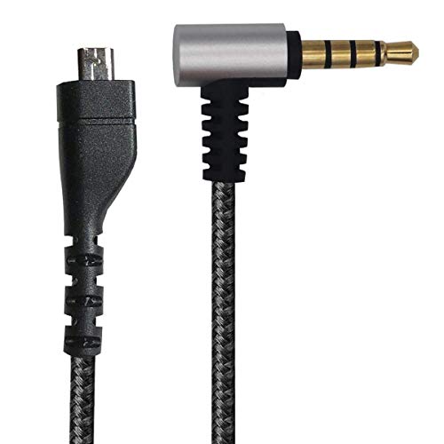 Jrifedptry Cable de audio estéreo flexible de repuesto para auriculares para juegos /5/7 Pro