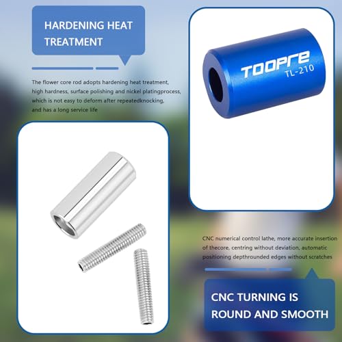 Feeytebi 4 Pieces Bike Forks, Star Nut Bike Fork Installer for Mountain