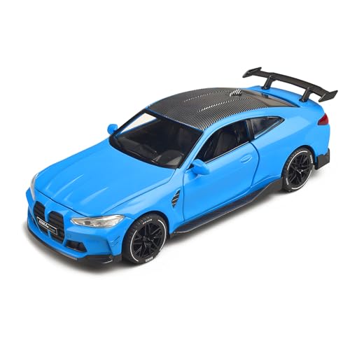 Carro de juguete 1:32 modelo diecast con luz y sonido miniatura 1