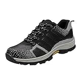  Zapatillas de Seguridad para Hombre Antideslizante Calzado de Trabajo para Ligeras Comodas 35-46