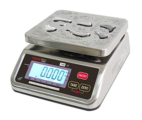 Báscula comercial VisionTechShop 30lb acero inoxidable