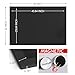 Board2by Magnetic Chalkboard Black Board 46 x 32, Extra Large Chalk Board Blackboard for Wall Decor, Easy-to-Erase Wood Framed Magnet Board, 2 Pens, 4 Magnets for School, Home & Office (Classic Black)